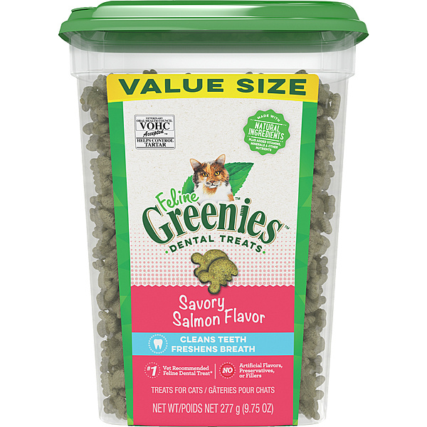 Greenies Feline Dental Treats - Salmon 9.75OZ