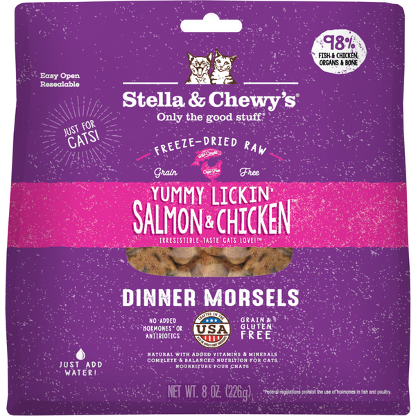 Stella & Chewy’s Cat FD Salmon & Chicken Morsels 8oz