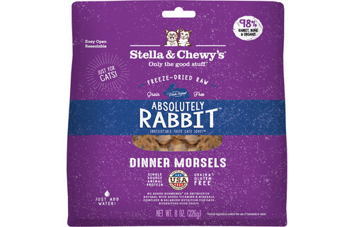 Stella & Chewy’s Cat FD Rabbit Morsels 8oz