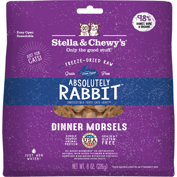 Stella & Chewy’s Cat FD Rabbit Morsels 8oz