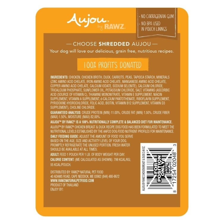 Aujou Chicken & Duck 69g Dog