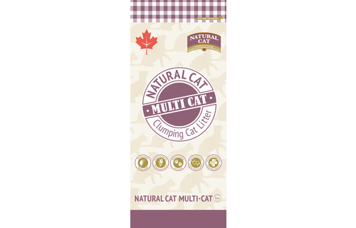 Natural Cat Clumping Litter Multi-Cat 13kg