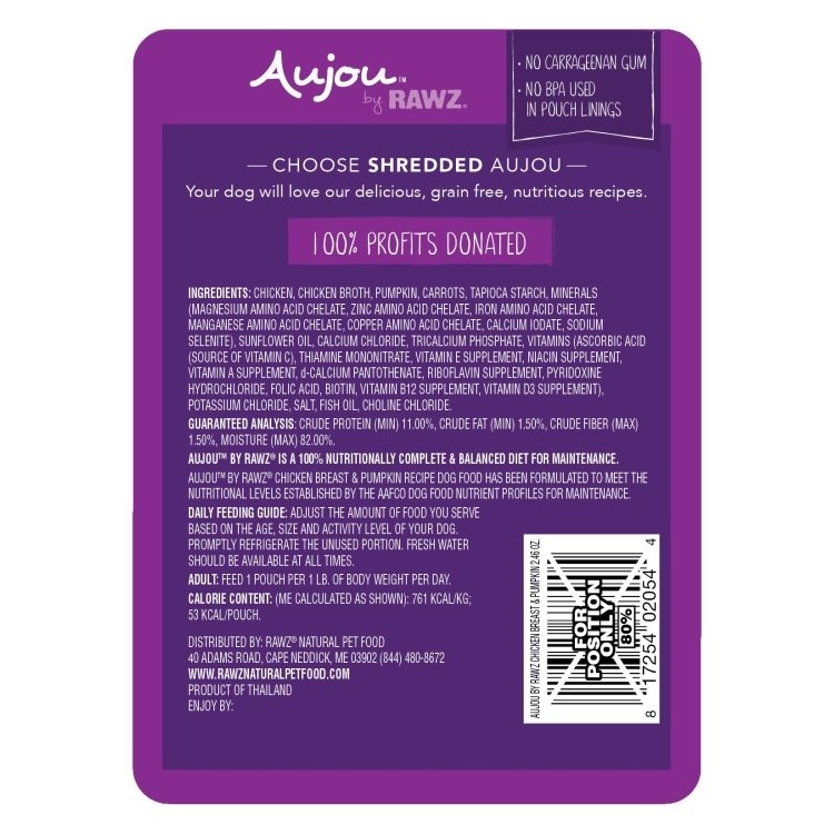 Aujou Chicken & Pumpkin 69g