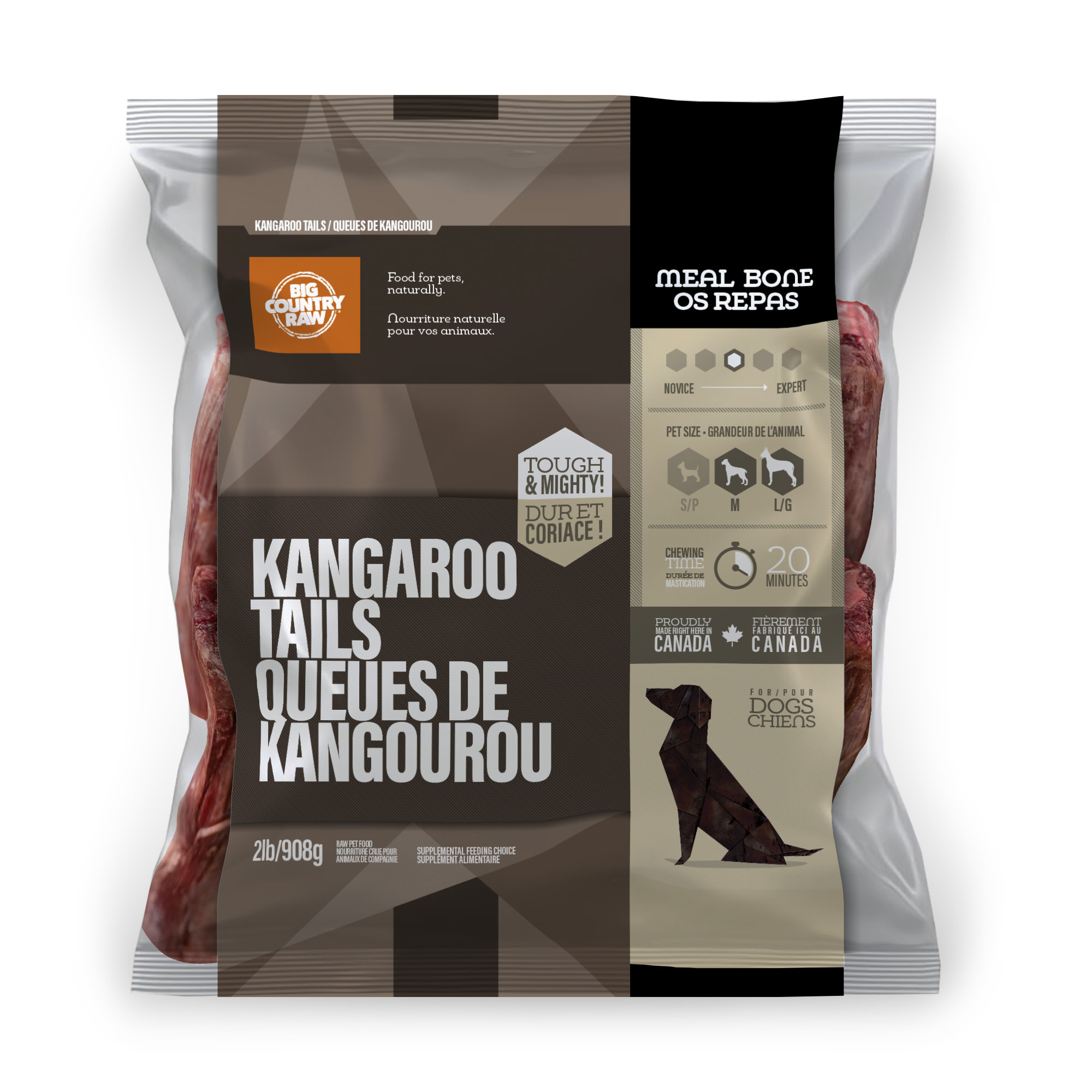 Big Country Raw Kangaroo Tail 2lb