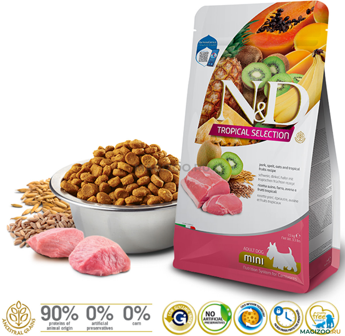 Farmina N&D Dog Tropical Selection - Pork Mini 1.5kg
