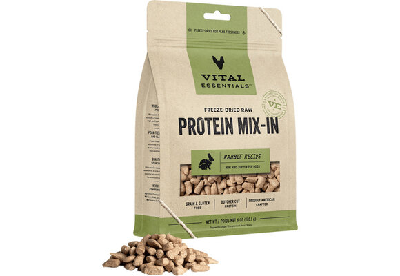 Vital Essentials FD Protein Mix-In Rabbit Mini Nibs 6oz