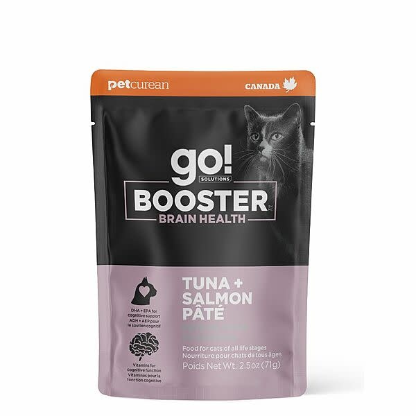GO! Booster Brain Health Tuna + Salmon Pate 2.5oz Cat