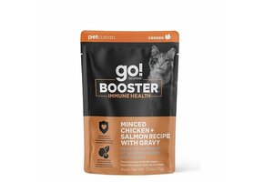 GO! Booster Immune Health Minced Chicken + Salmon 2.5oz Cat