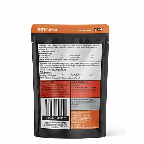 GO! Booster Digestive Health Chicken + Lamb Stew 2.8oz Dog