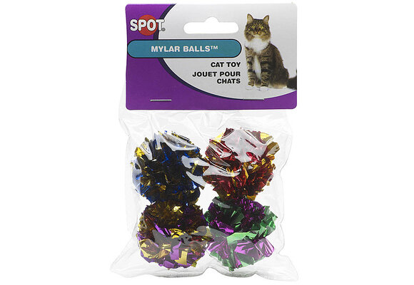 Spot Mylar Crinkle Balls 1.5” 4Pk