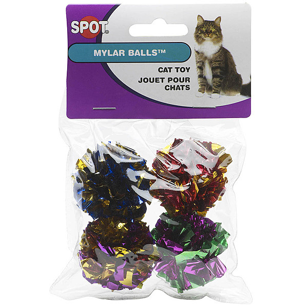 Spot Mylar Crinkle Balls 1.5” 4Pk