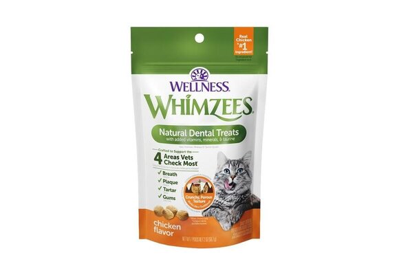 Whimzees Cat Chicken Dental Treats 2oz