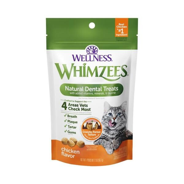 Whimzees Cat Chicken Dental Treats 2oz