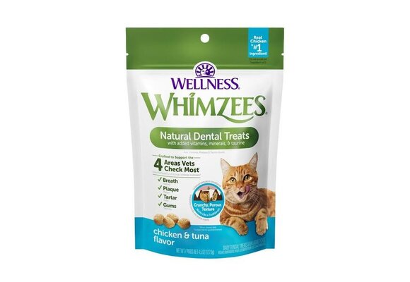 Whimzees Cat Chicken & Tuna Dental Treats 2oz