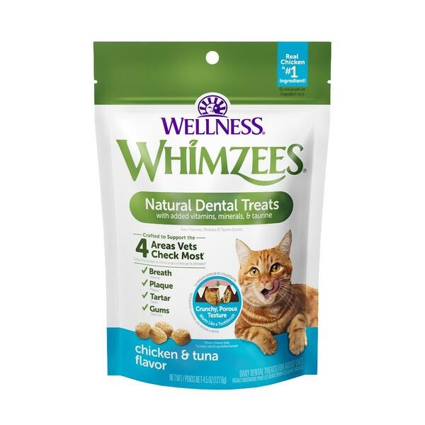 Whimzees Cat Chicken & Tuna Dental Treats 2oz