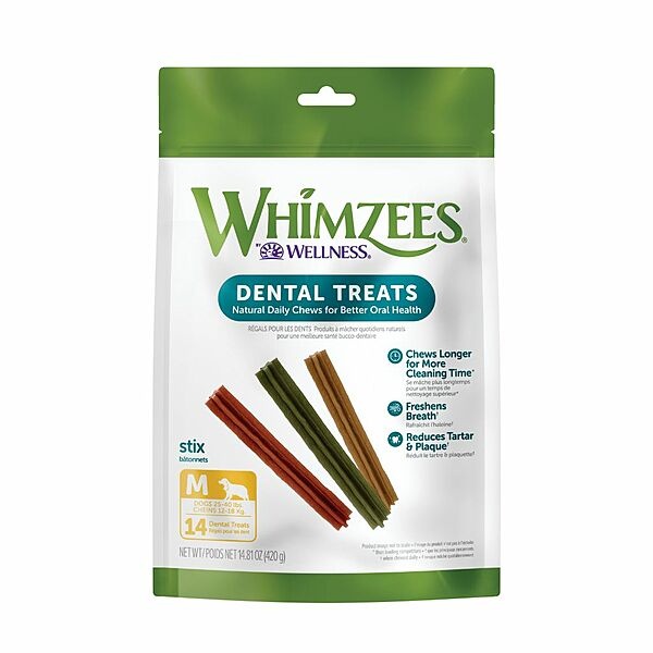 Whimzees Stix Medium 14pk