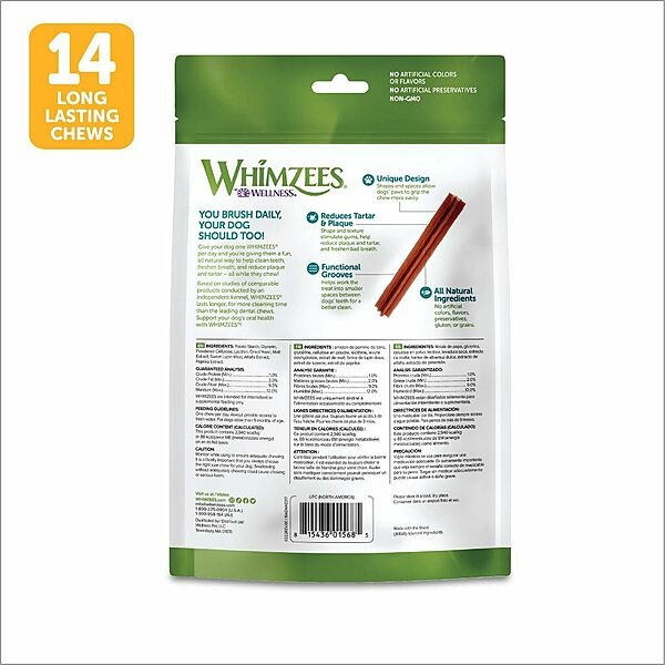 Whimzees Stix Medium 14pk