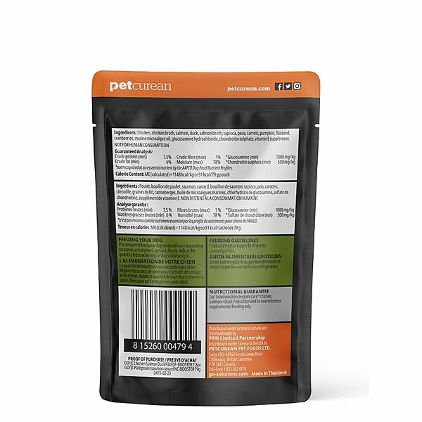 GO! Booster Joint Care Chicken, Salmon + Duck Pate 2.8oz Dog