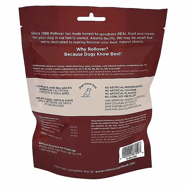 Rollover Crunchies Beef Small 300g