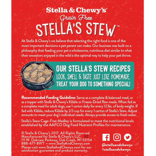 Stella & Chewy’s Stew Cage-Free Medley 11oz
