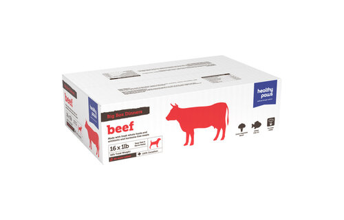 Healthy Paws Big Box Dinners - Beef 16 x 1Lb