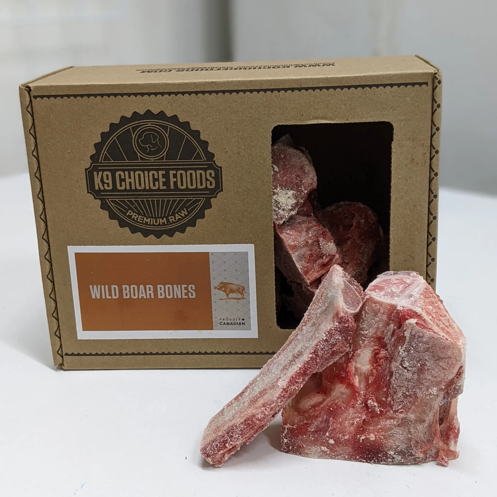 K9 Choice Frozen Wild Boar Bones 3Lb