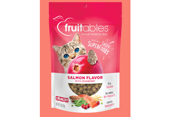 Fruitables Cat Crunchy Treats - Salmon & Cranberry 70g