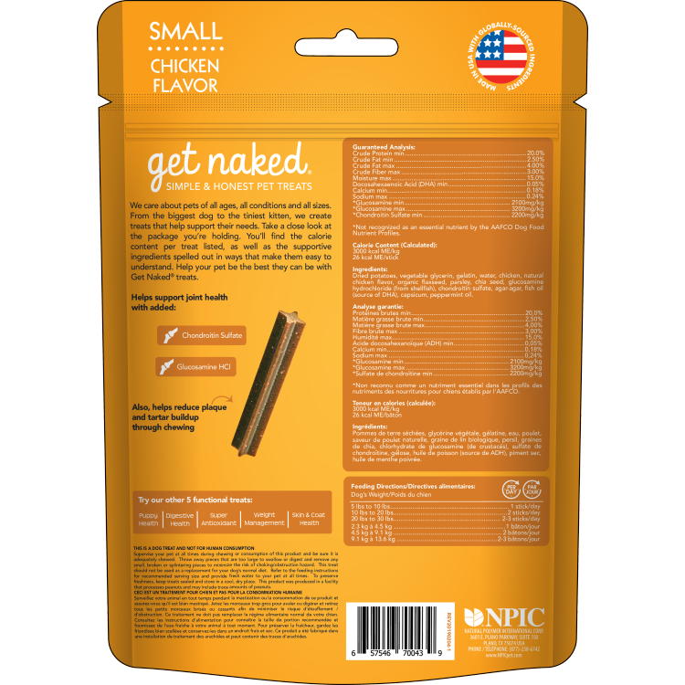 Get Naked Joint Health Dental Sticks Small 176g