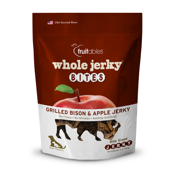 Fruitables Whole Jerky Bites  Grilled Bison & Apple 141g