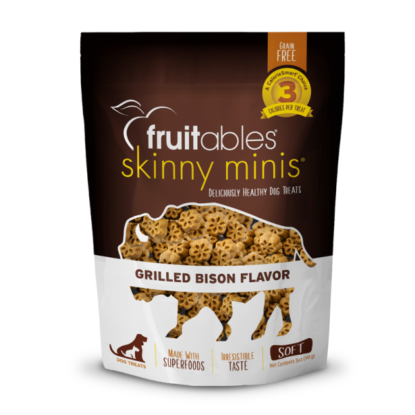 Fruitables Skinny Minis Grilled Bison Soft Treats 141g