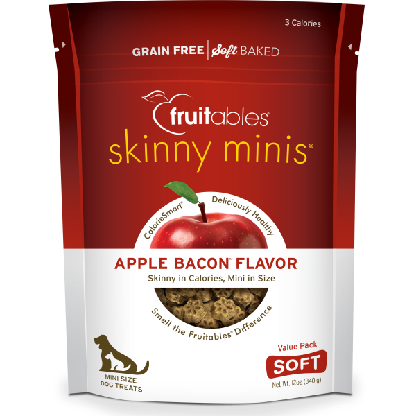 Fruitables Skinny Minis Apple Bacon Soft Treats 340g