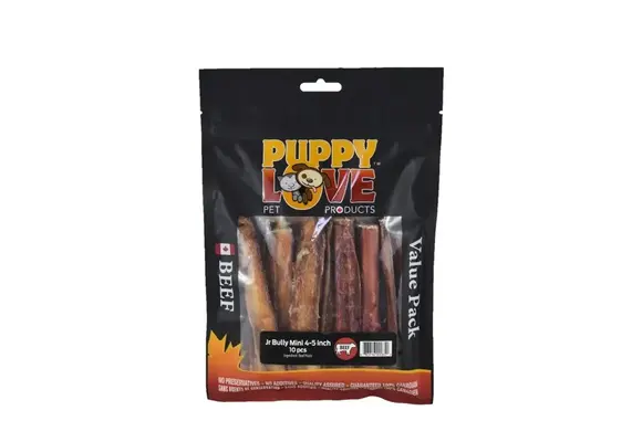 Puppy Love Jr Bully Mini 4”-5” Value Pack 10pk