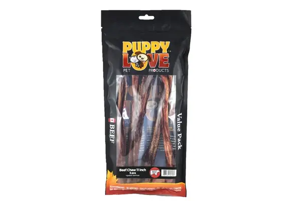 Puppy Love Beef Chew 11" Value Pack 5pk