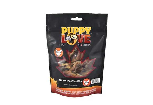 Puppy Love Chicken Wing Tips 120g