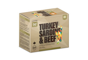 Big Country Raw Fare Game Turkey, Sardine & Beef 4 x 1/2lb