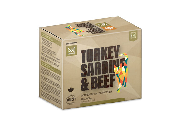Big Country Raw Fare Game Turkey, Sardine & Beef 4 x 1/2lb