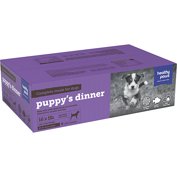 Healthy Paws Big Box Dinners Puppy 16 x 1Lb