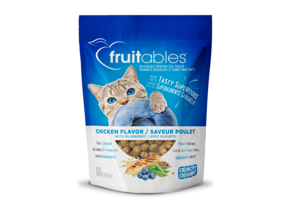 Fruitables Cat Crunchy Treats Chicken & Blueberry 70g