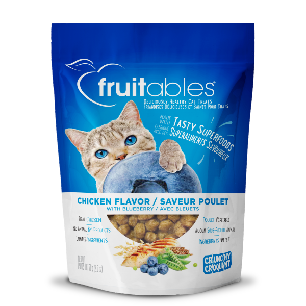 Fruitables Cat Crunchy Treats Chicken & Blueberry 70g