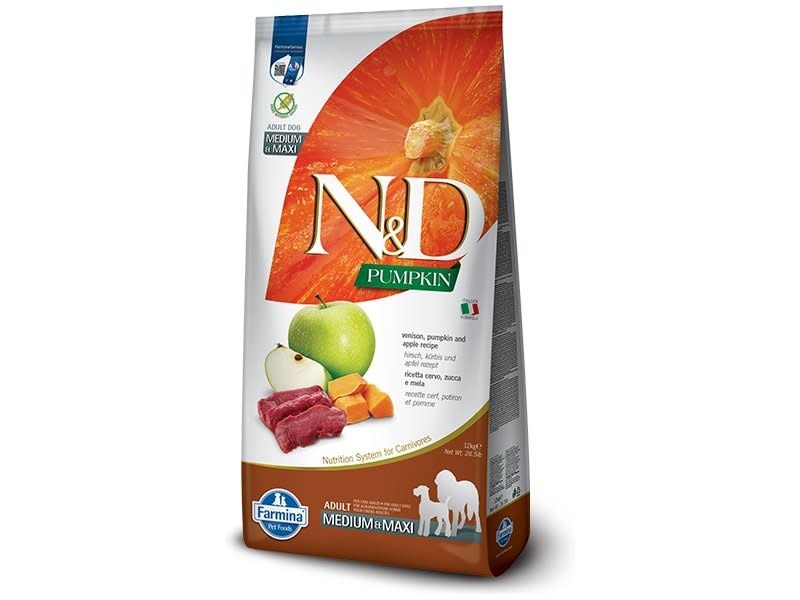 Farmina N&D Dog Pumpkin - Venison & Apple Med/Maxi 12kg
