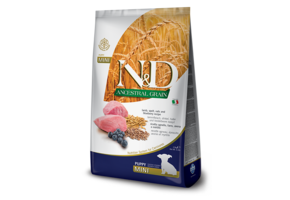 Farmina N&D Puppy Ancestral Grain - Lamb & Blueberry Mini 2.5kg