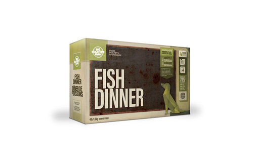 Big Country Raw Fish Dinner Dog Carton 4x1 lb