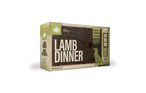 Big Country Raw Lamb Dinner Carton Dog 4x1 lb
