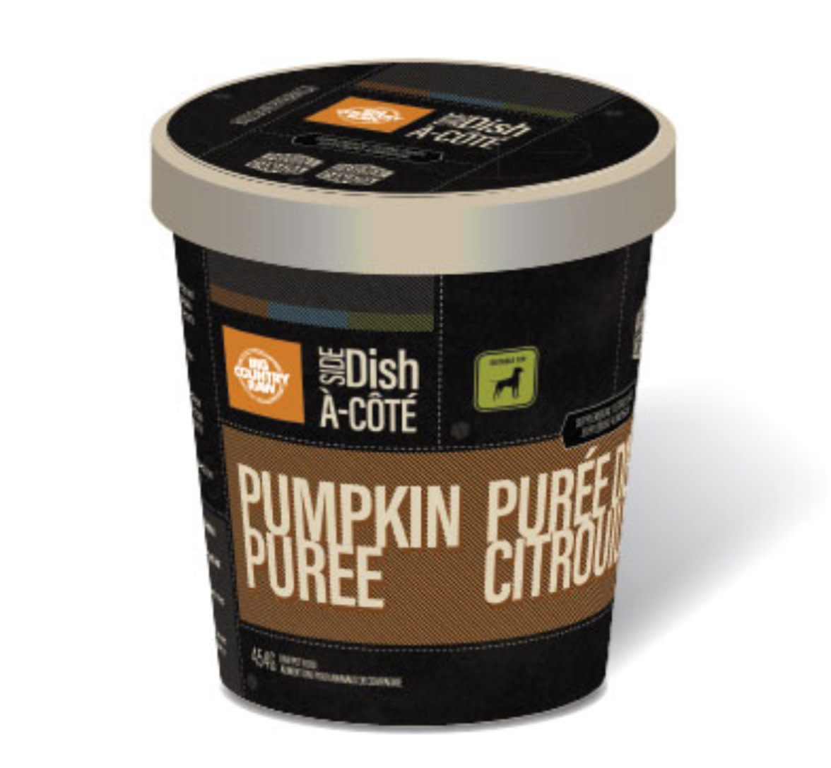 Big Country Raw Side Dish Organic Pumpkin Puree Dog 1 lb