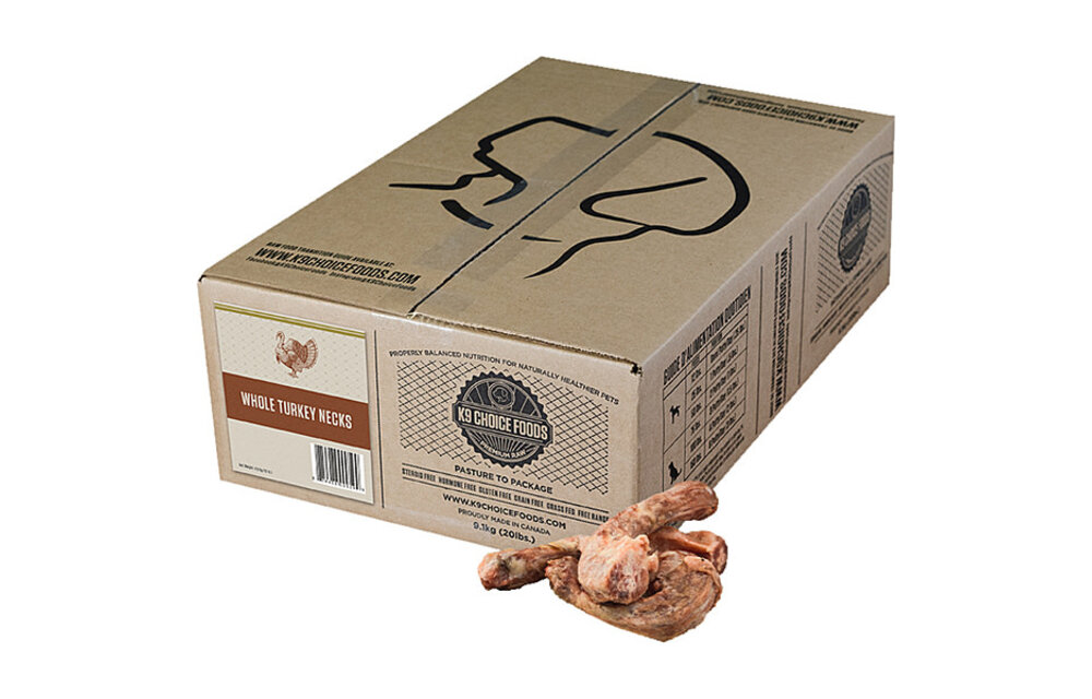 K9 Choice - Whole Turkey Necks 8Lb