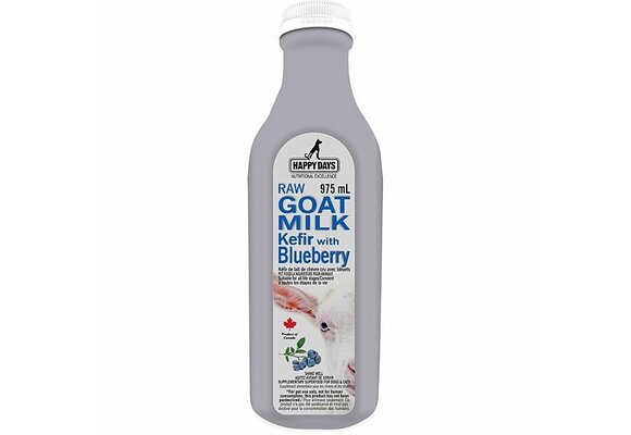 Happy Days Goat Milk Kefir Blueberries 975mL