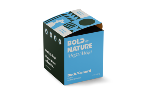 Bold by Nature Mega Raw Duck Patties Dog 4 lb