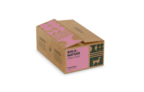 Bold by Nature Mega Raw Pork Patties Dog 24 lb