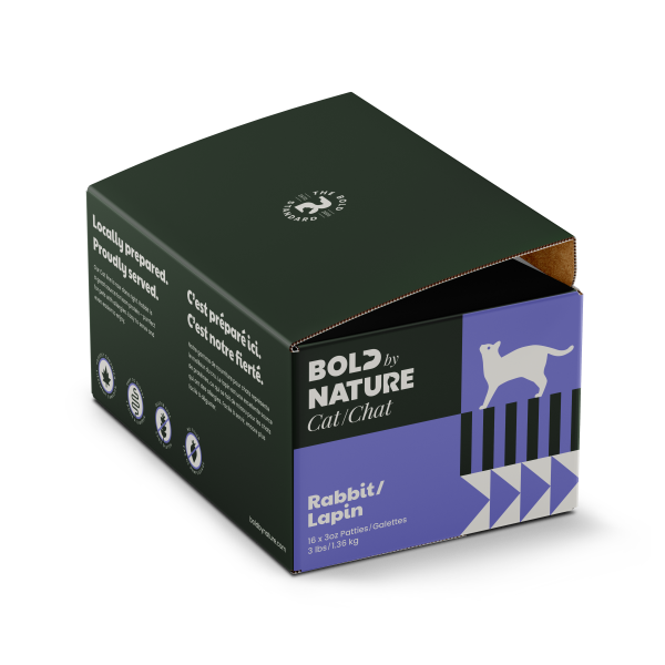 Bold By Nature Cat Rabbit Patties 3Lb