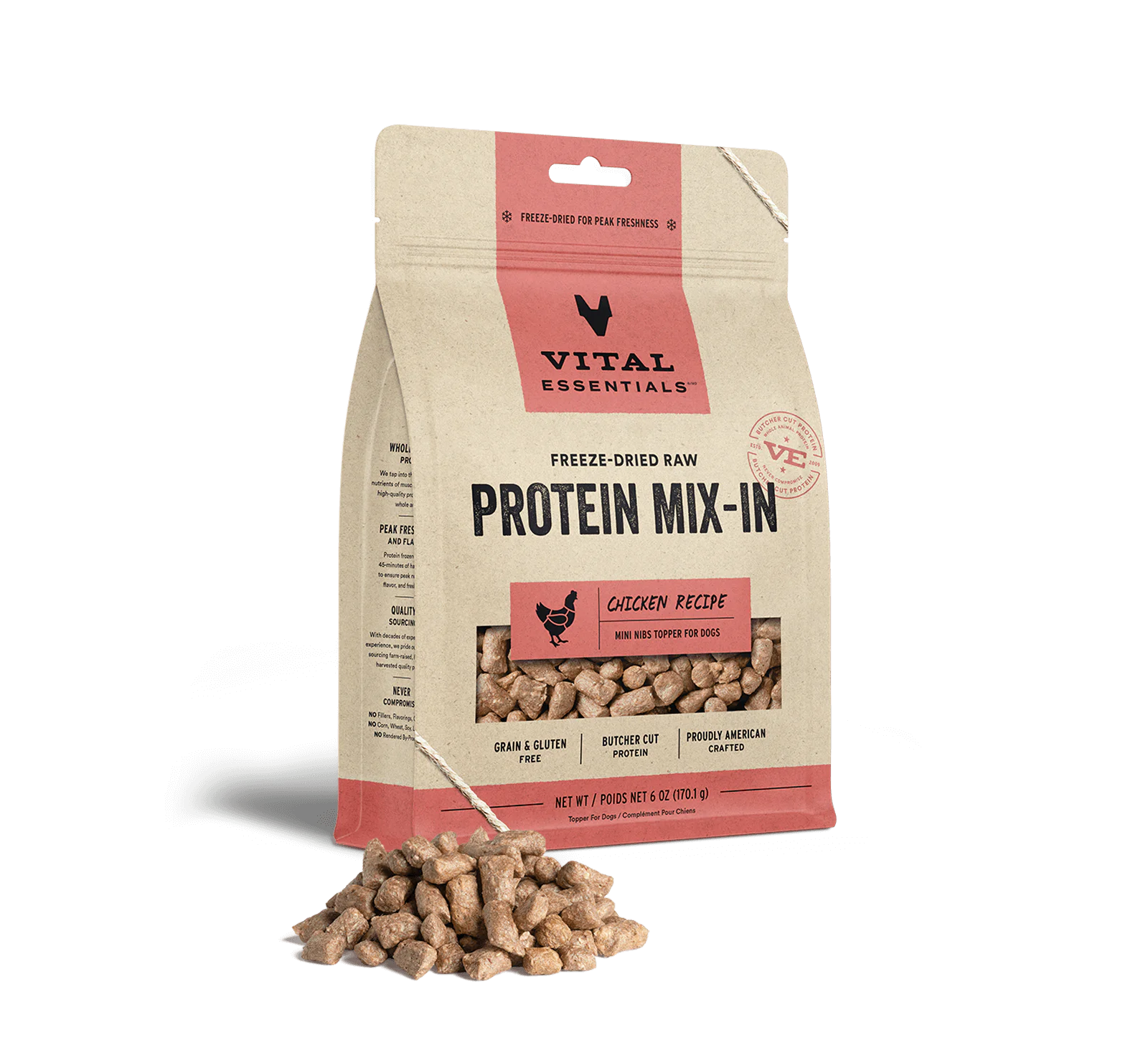 Vital Essentials FD Protein Mix-In Chicken Mini Nibs 6oz